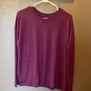 Lucky Brand Rich Purple Knit Top